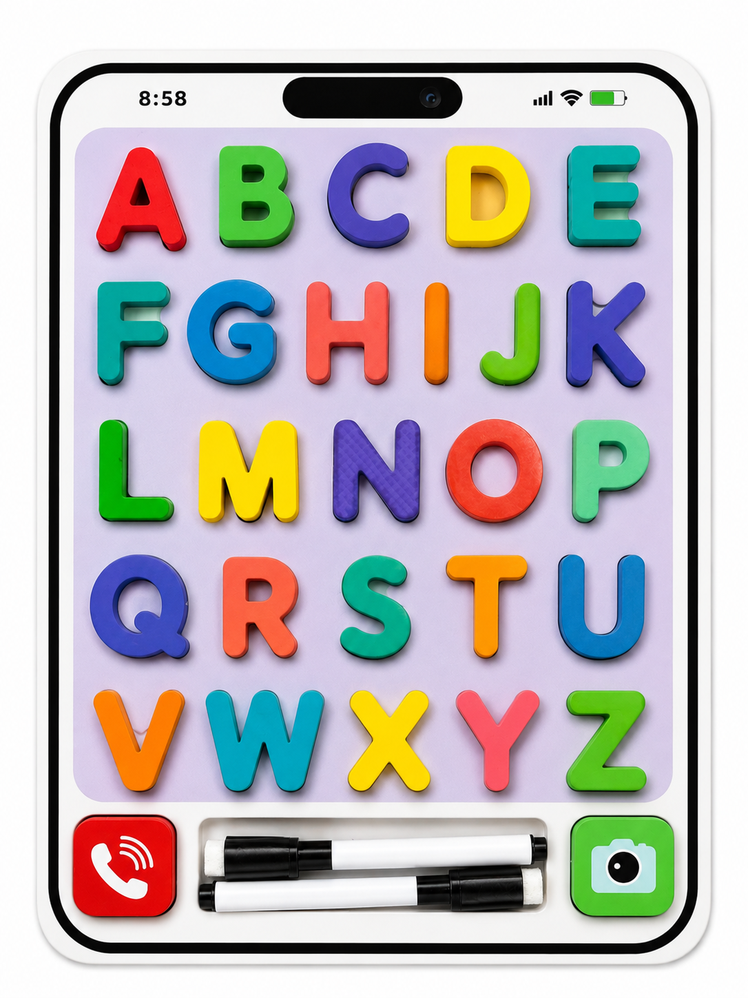 Wooden Alphabet Learning Cell Phone