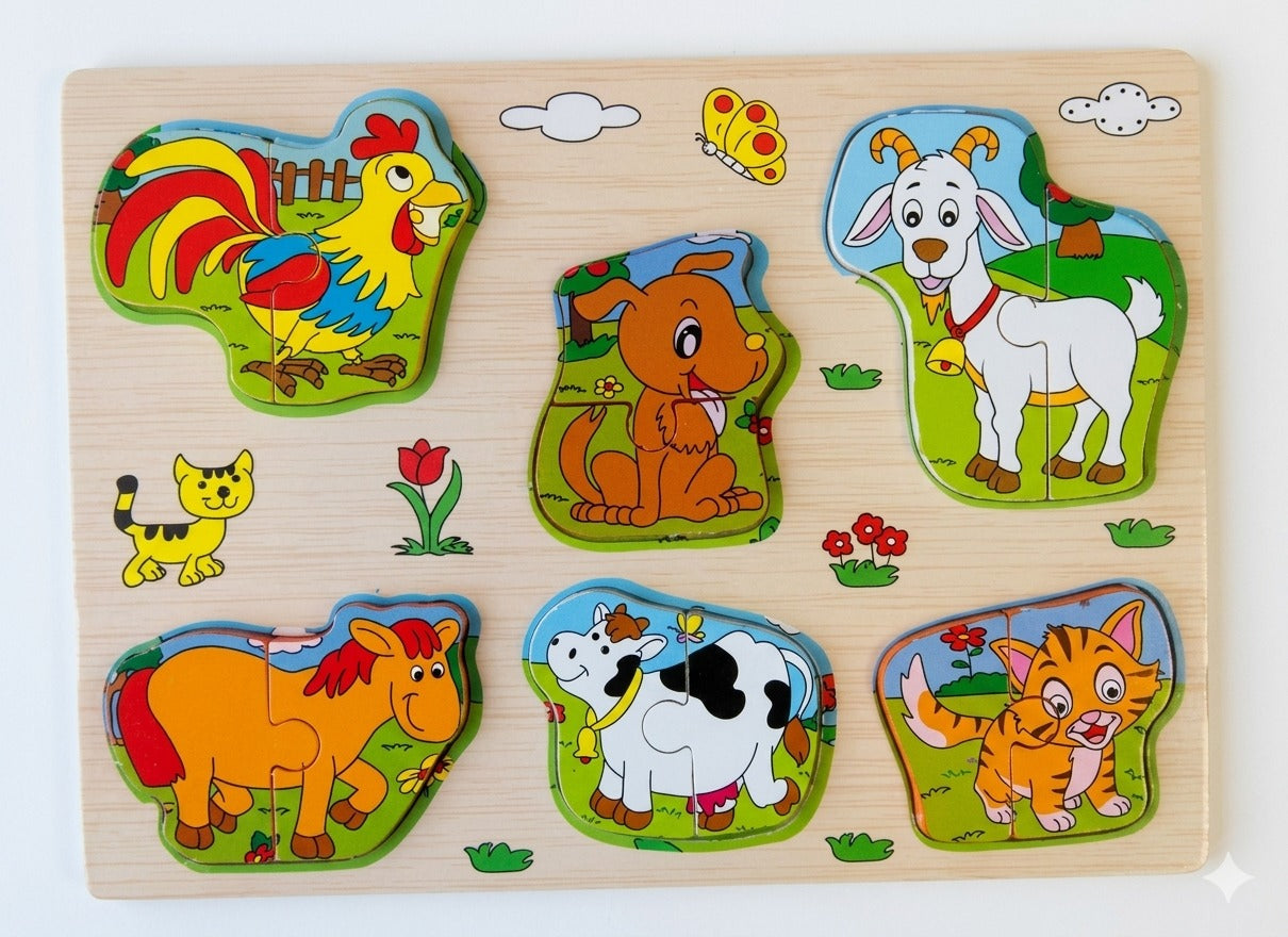 Farm Animal Wooden Puzzle
