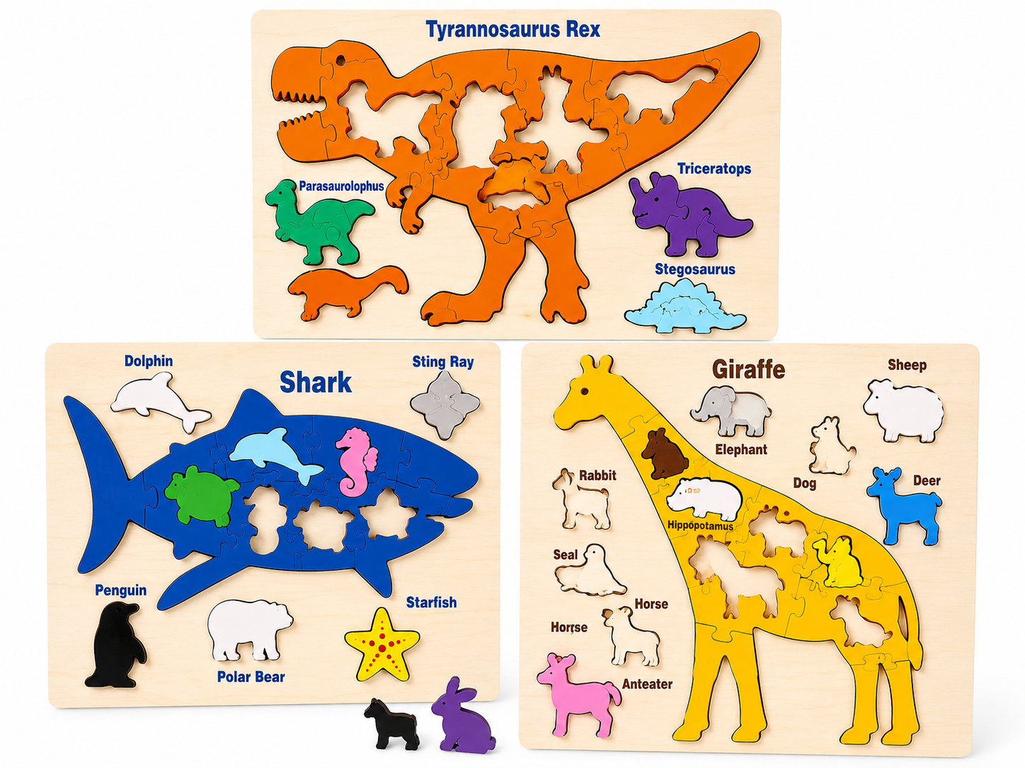 Animal Shape Sorting Puzzle (Giraffe)