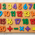 Wooden Numbers & Math Symbols Puzzle
