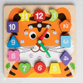 Animal Shape Clock Puzzle (Tiger)