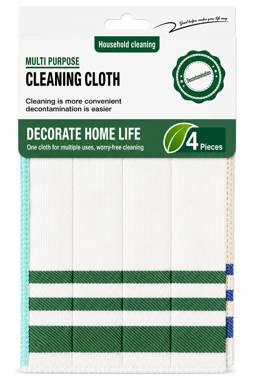 Multi Purpose Cleaning Towel - 4pk