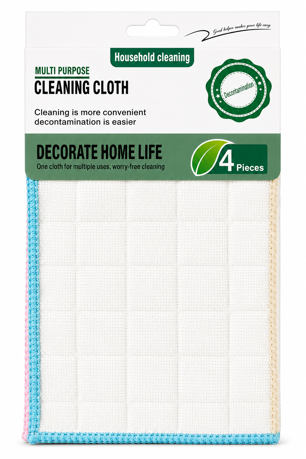 Multi Purpose Cleaning Towel - 4pk