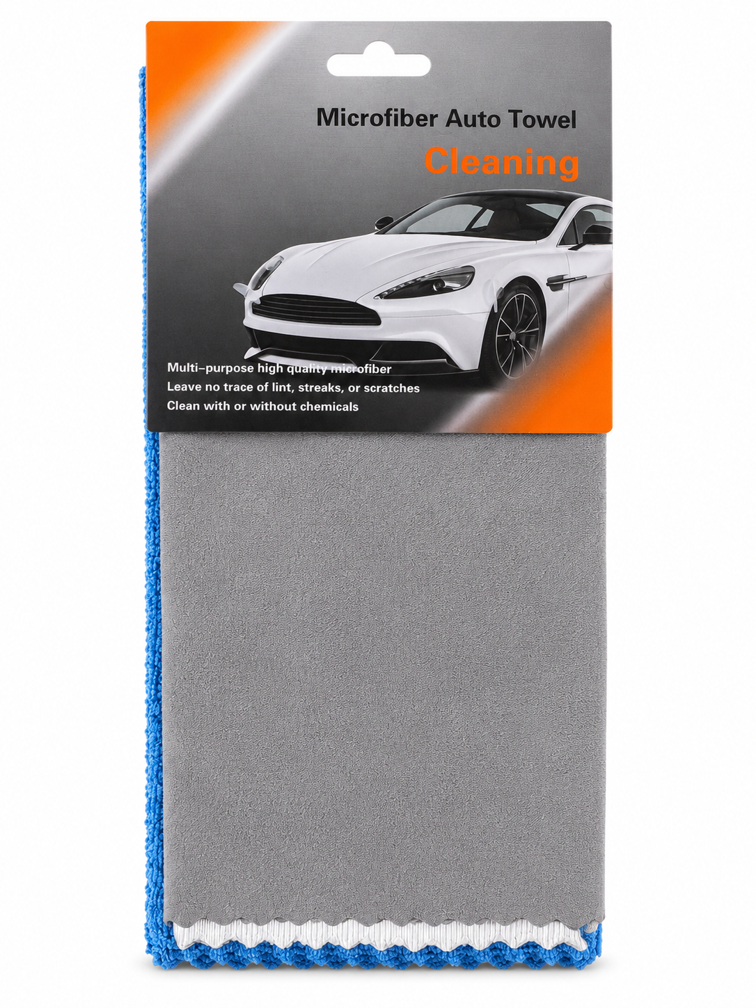 Microfiber Auto Cleaning Cloth - Assorted 3pk
