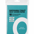 Disposable Toilet Seat Cover Paper - 10pc