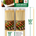 Bamboo Skewers Double Pack - 10"