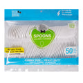 Ideal Dining 50CT Plastic Spoon Jumbo