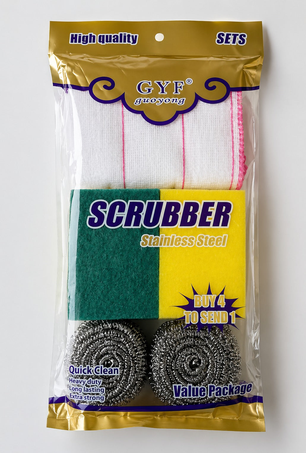Kitchen Scrubber Cleaning Set