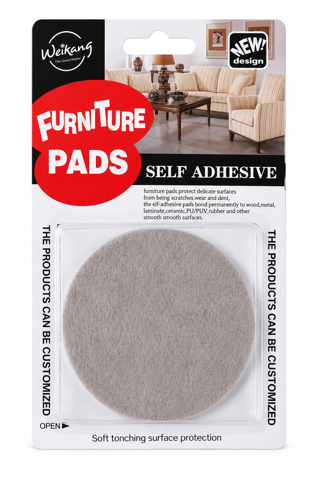 Furniture Pad Round - 2pk