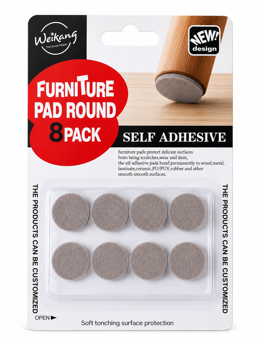 Furniture Pad Round - 8pk