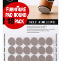 Furniture Pad Round - 18pk