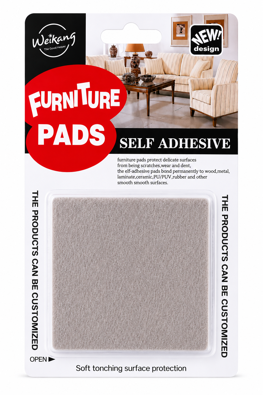 Self Adhesive Square - 2pk