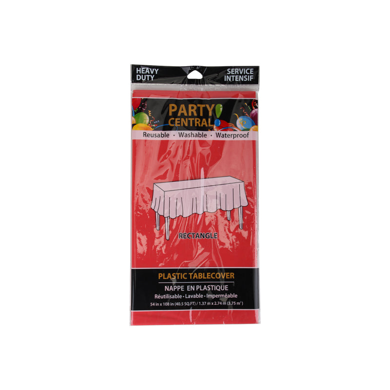 Table Cover Rectangular 54*108In Red
