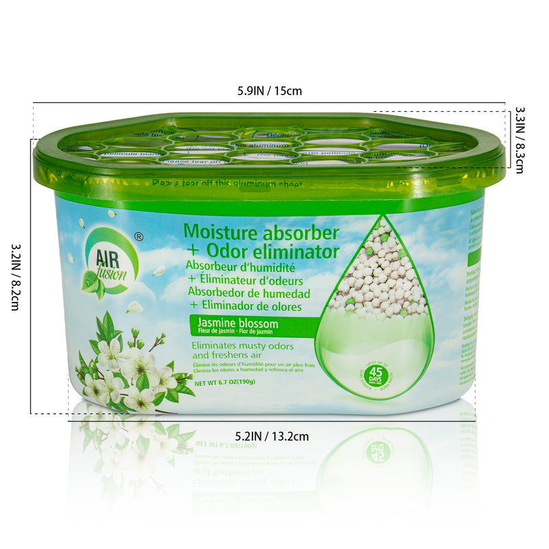 Air Fusion Moisture Absorber+Odor Eliminator 6.7oz Jasmine Blossom