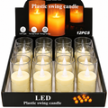 LED Flickering Candle 4"
