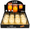 LED Flickering Candle 6"