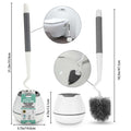 Ideal Home Toilet Brush with Holder 21.2 In