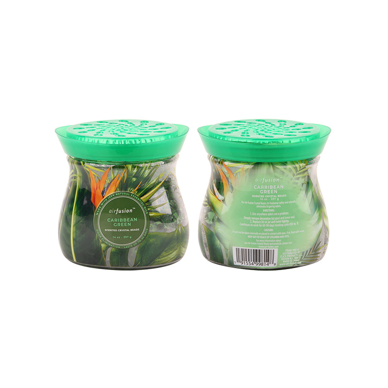 Air Fusion Crystal Beads 14oz Caribbean Green