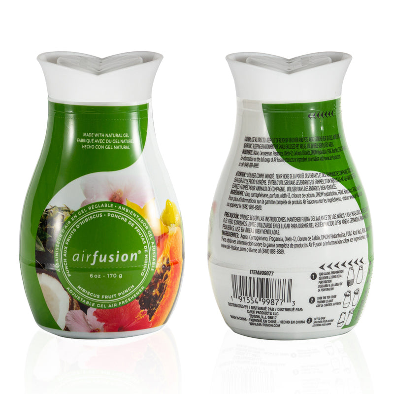 Air Fusion Adjustable Gel Air Freshener 6oz Hibiscus Fruit Punch