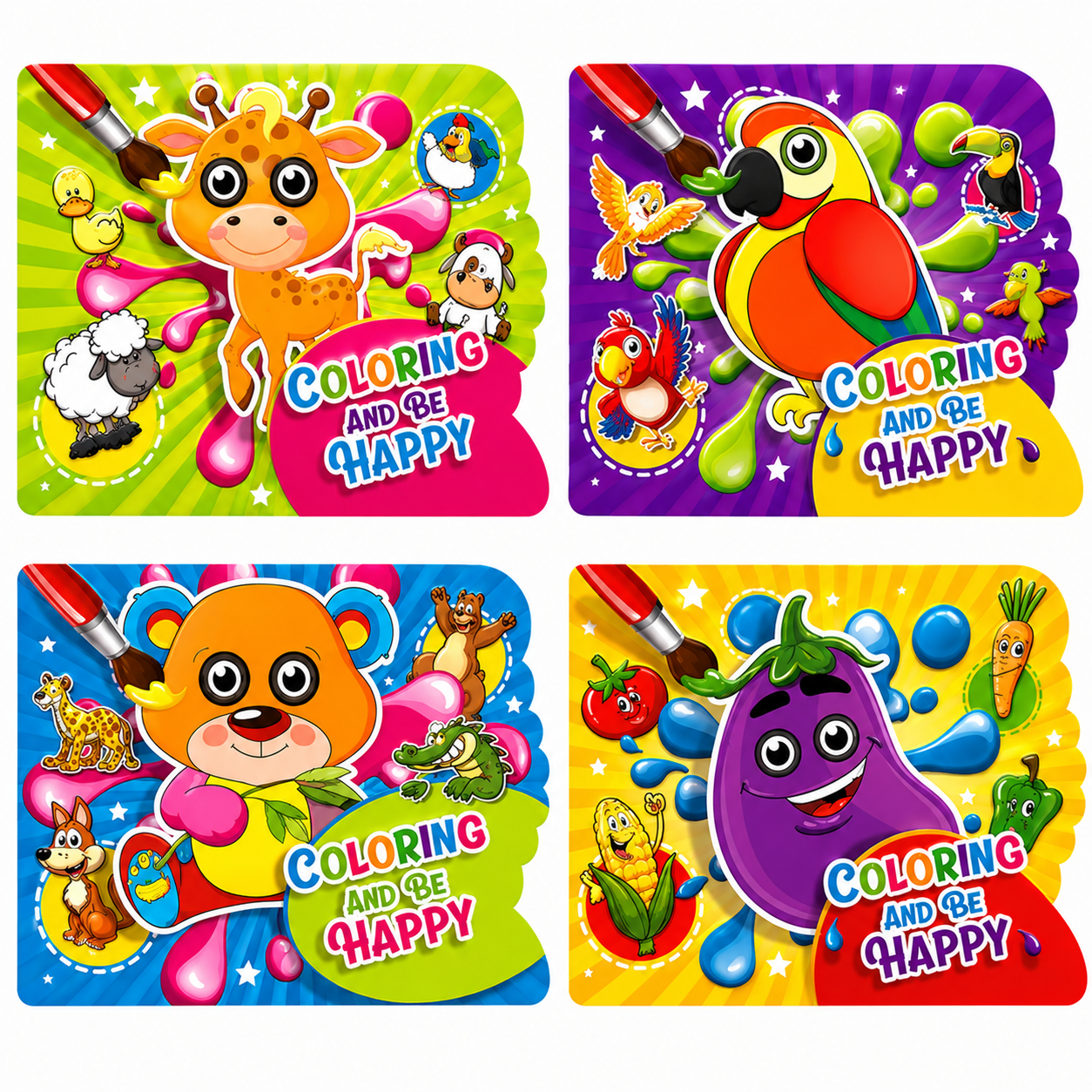 Coloring and Activity Book - Assorted 12 pages