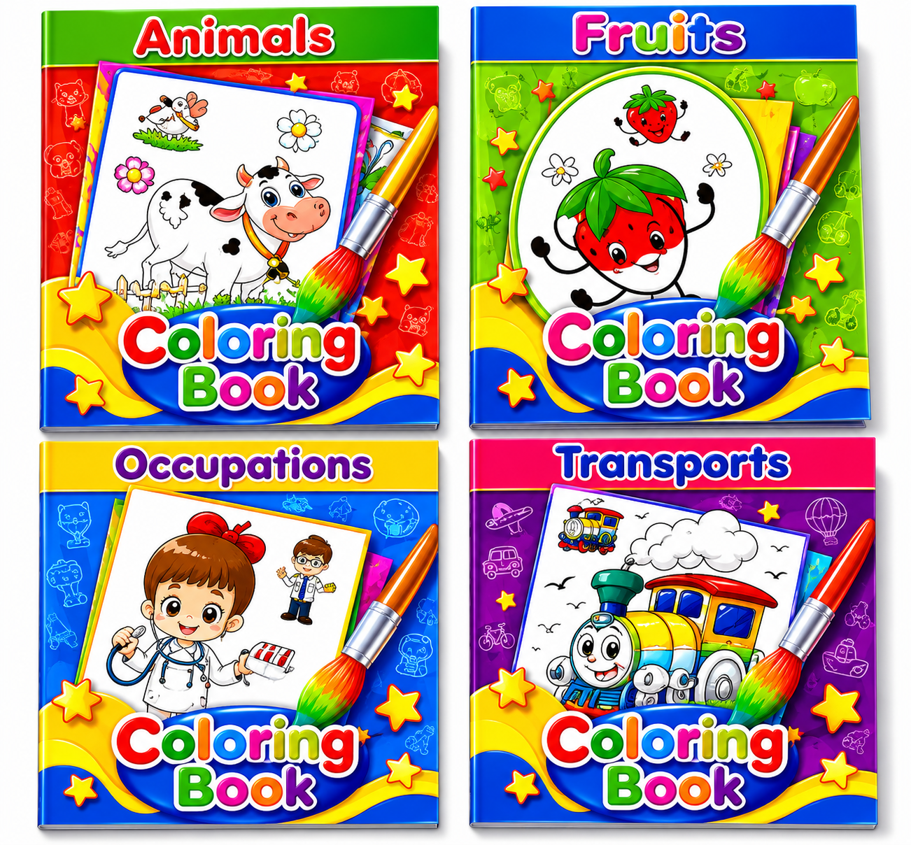 Coloring and Activity Book - Assorted 24 pages