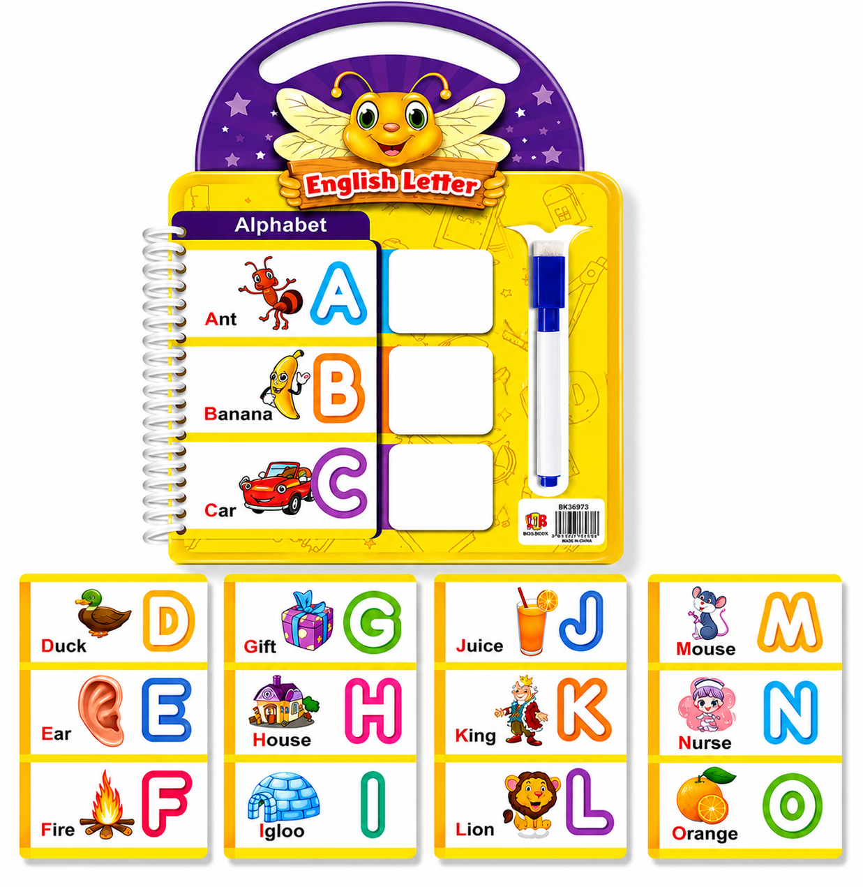 English Letter Alphabet Learning Book