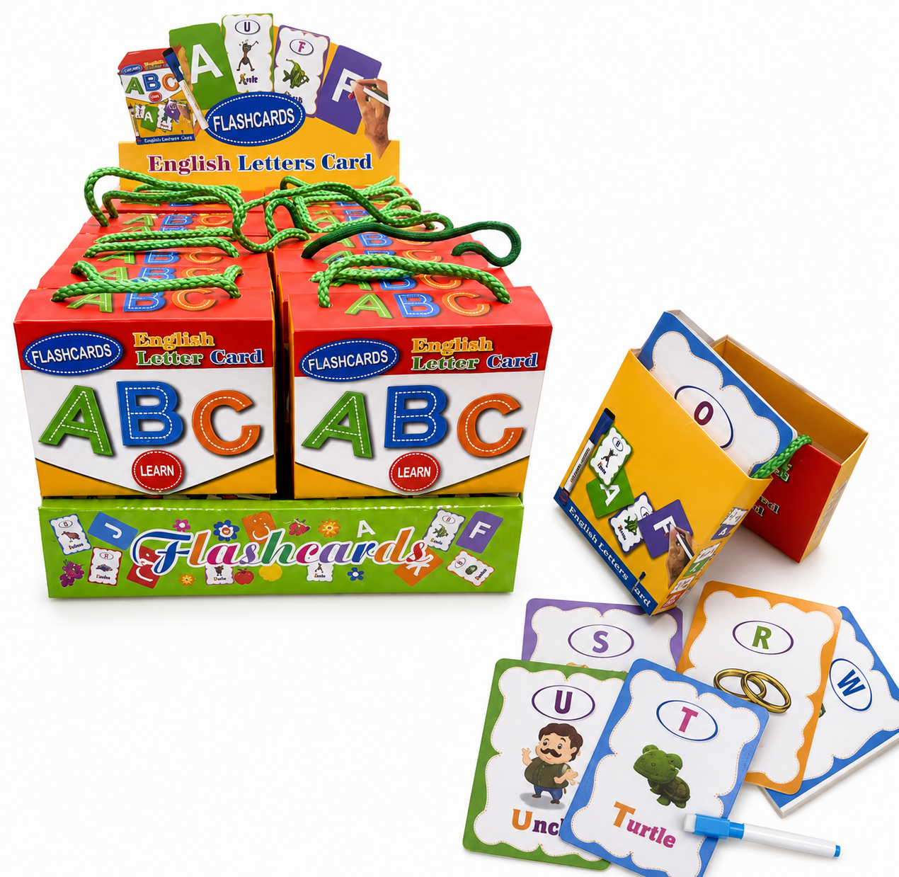 English Letter Flashcards Learning Set