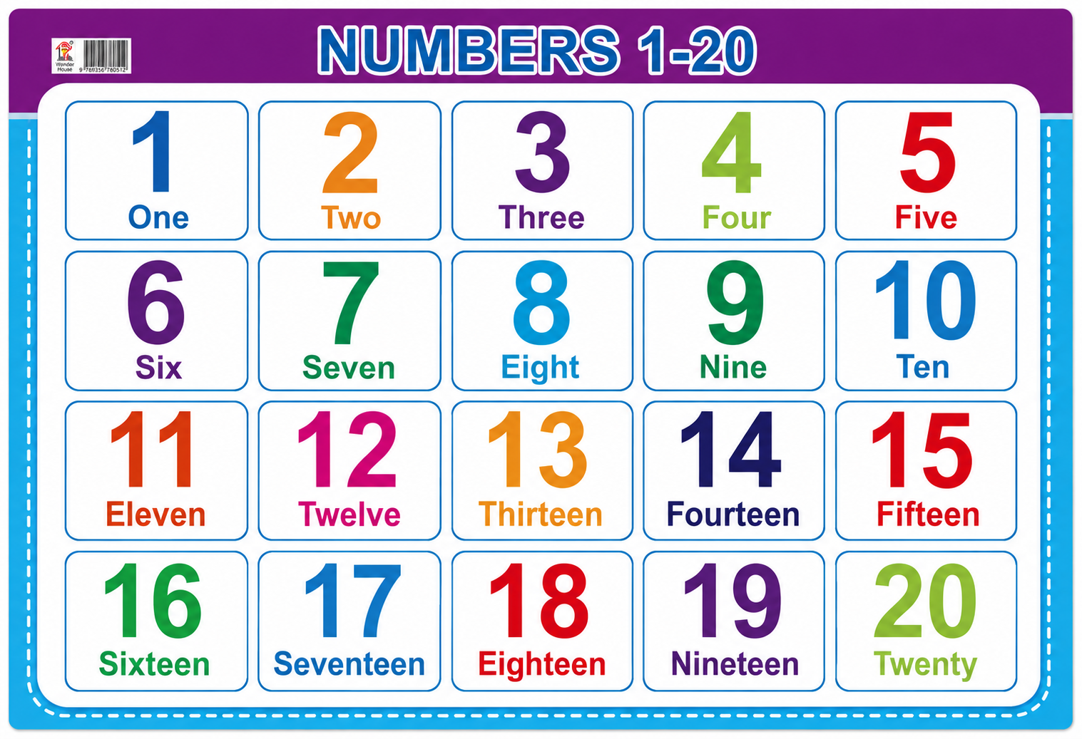 Number Counting Mat - 20" x 28"