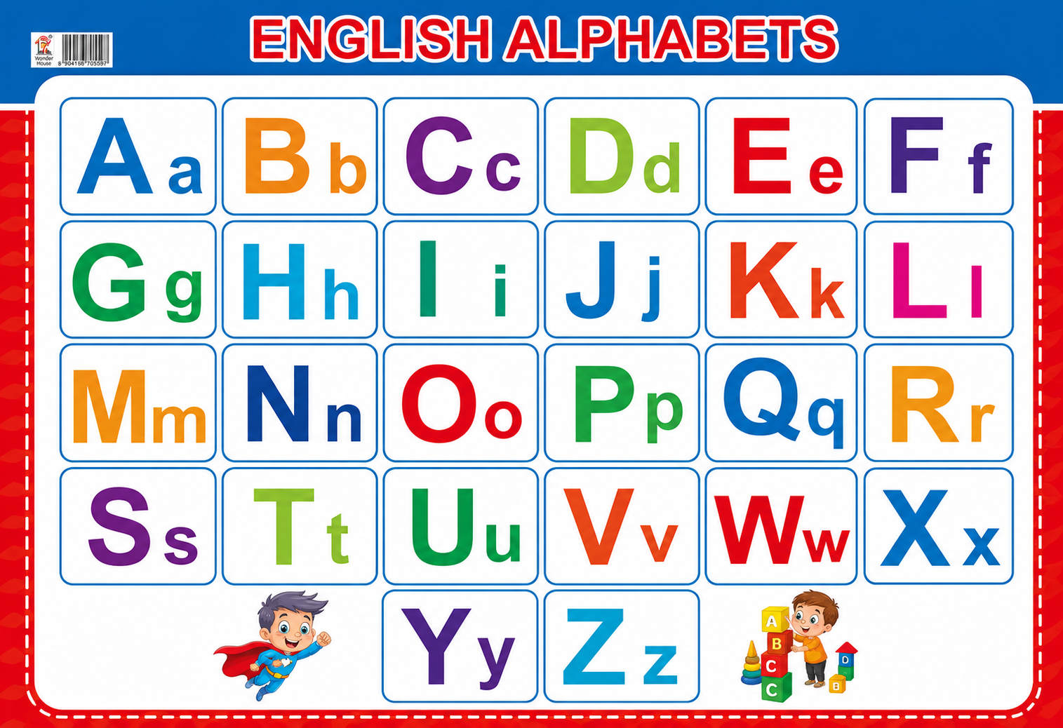 English Alphabet Mat - 20" x 28"