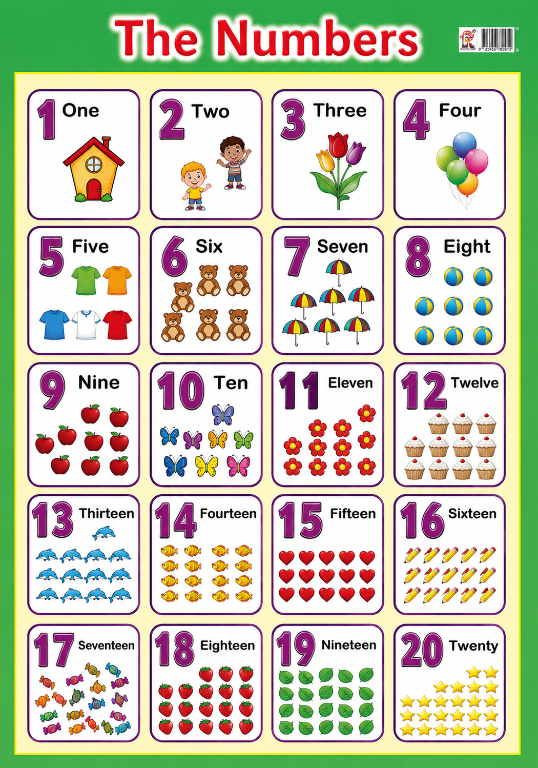 Number Counting Mat - 20" x 28"
